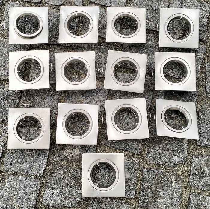 Spot / Aro / Foco de Embutir Fixo em Níquel