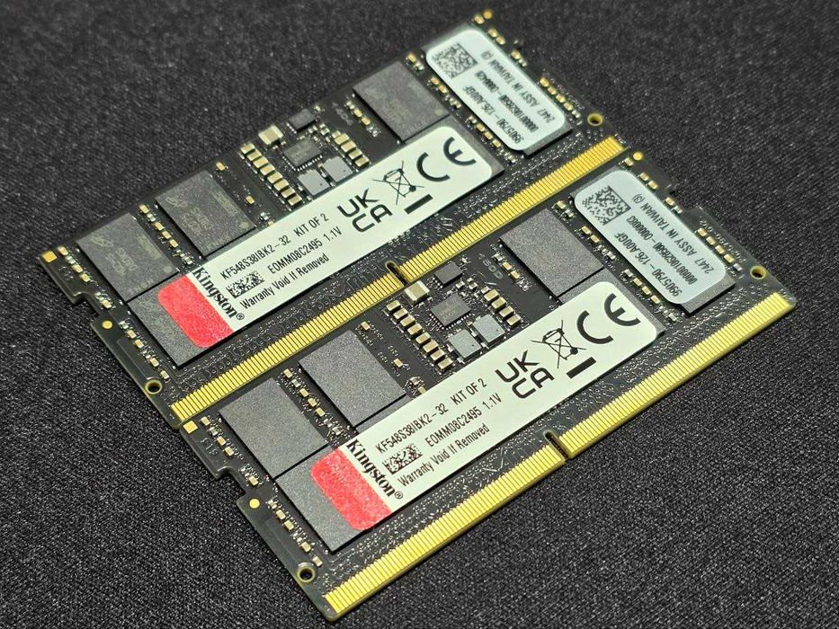 DDR5 64Гб CL38 ОЗУ для ноутбуків Kingston FURY Impact (2x32GB) 4800MHz