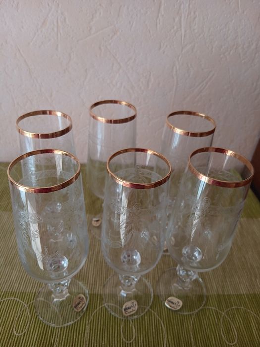 Хрустальные бокалы Богемия