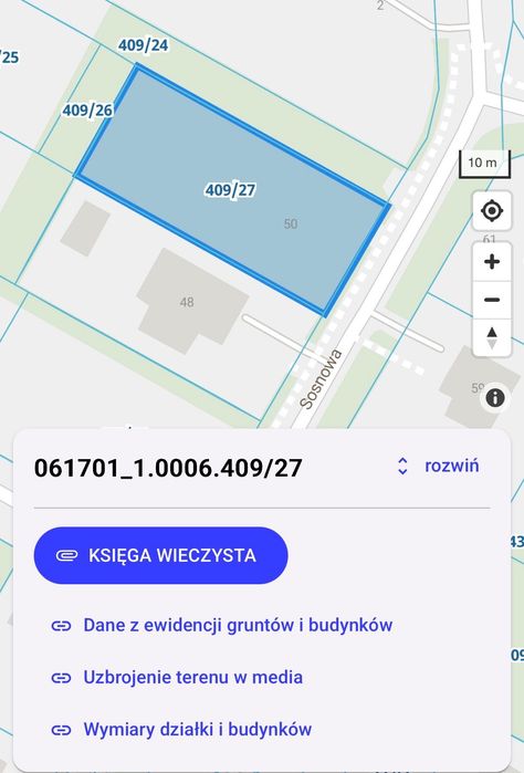 Działka,  Świdnik ul. Sosnowa