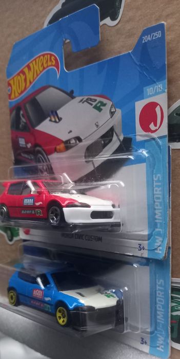 Conjunto 2  Honda Civic Custom Hot Wheels