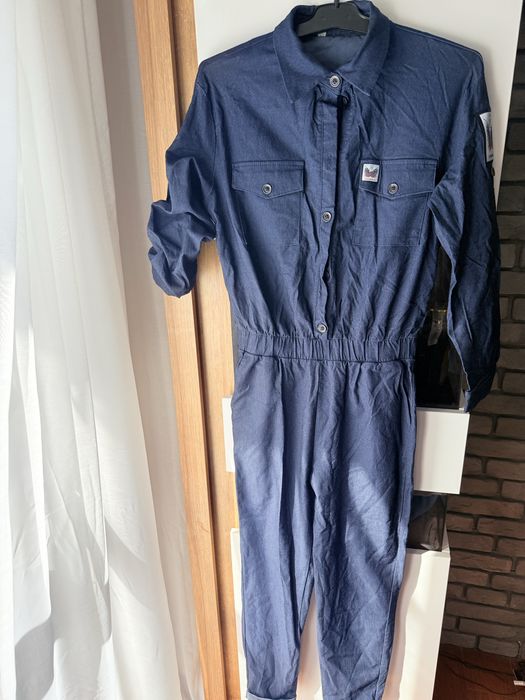 Świetny damski kombinezon jeansowy!