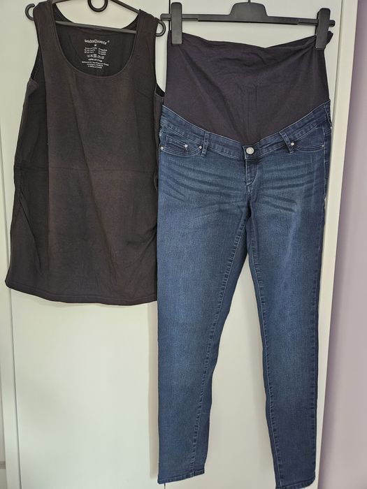 Spodnie i koszulka ciążkowe rozmiar 38