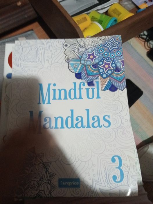 Livros de mandalas para pintar novos ( bolsa transparente incluída)