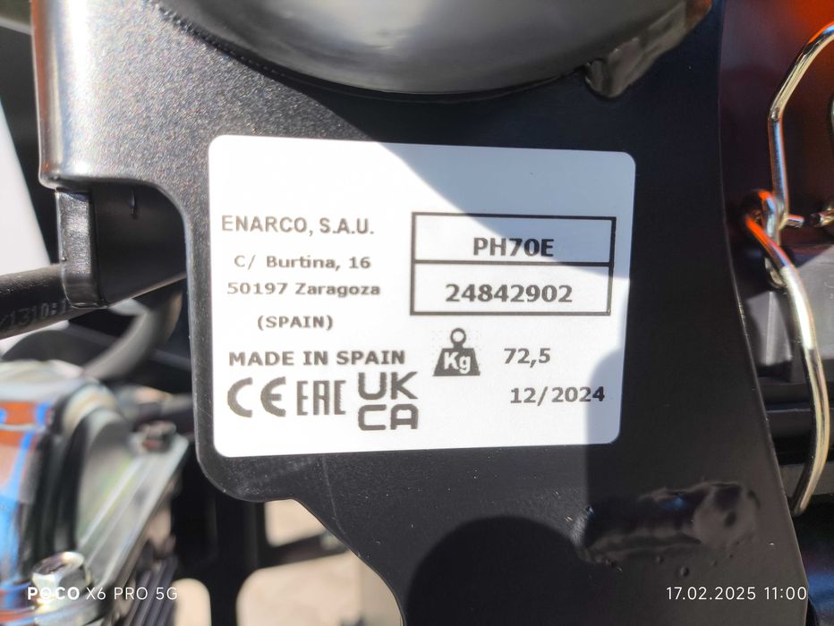 Zagęszczarka Stopowa Ubijak Skoczek ENAR PH 70E HONDA GXR 120 3,5KM