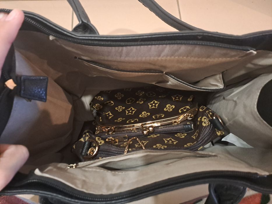 Conjunto de 4 Malas Novas - Estilo Monograma Luxo (Tote + 2 Tiracolo +