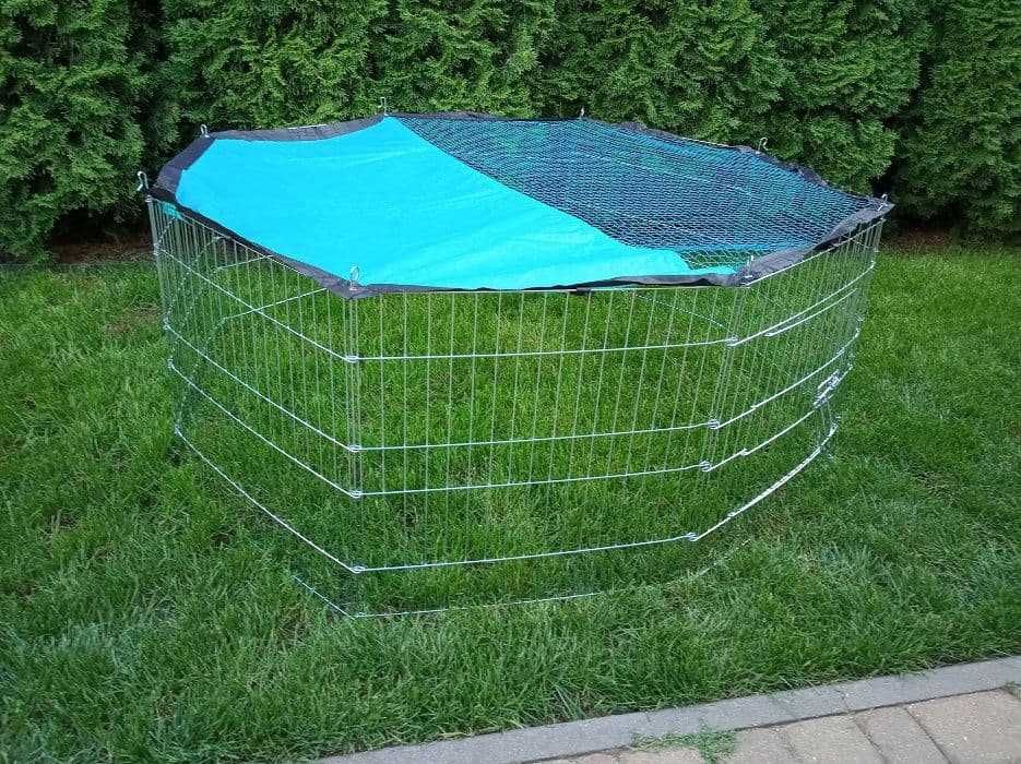 KOJEC dla zwierząt - 8 paneli i 8 szpilek - 145 cm średnicy