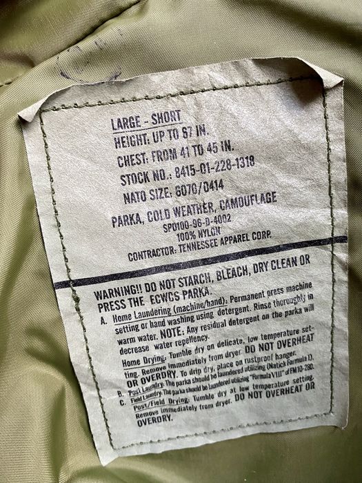 ECWCS parka, kurtka, woodland M81 , gore tex. US Army Large/Short