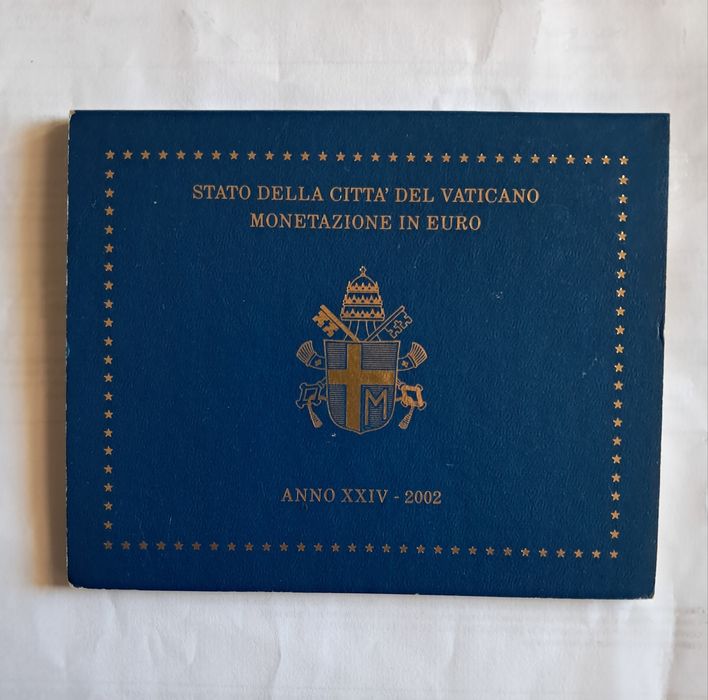 Set Moedas Euro Vaticano  -  Ano 2002 - BNC