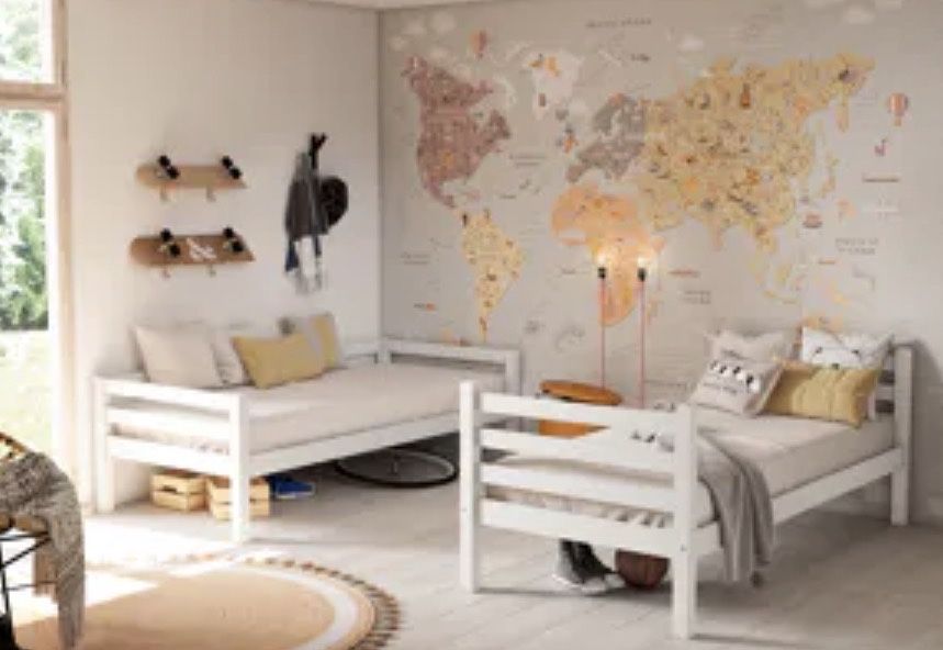 Beliche madeira branco 90x190cm branco