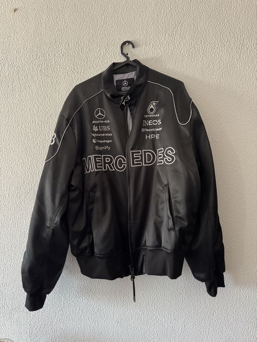 Jaqueta Bomber de Corrida Estilo Satin