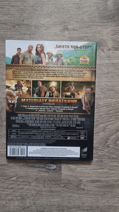 Film DVD z książką "Jumanji Przygoda w dżungli"