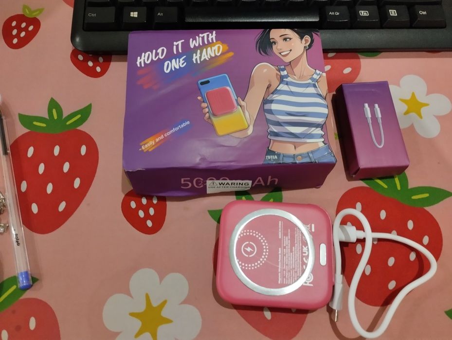 Powerbank magnético. Novo em caixa com carregador