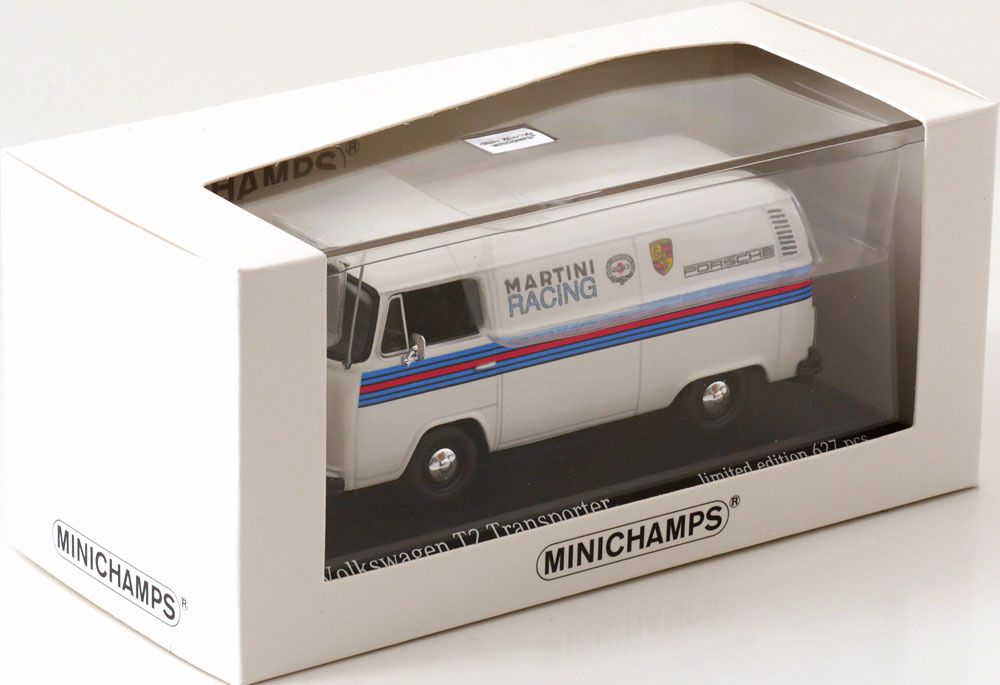 1/43 Miniatura Minichamps VW T2 Kombi - Porsche (ano 1972)