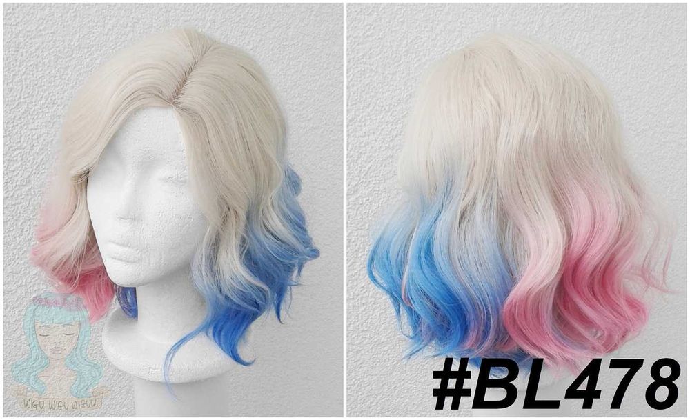 Blond peruka z przedziałkiem Enid Sinclair Wednesday Harley Quinn wig