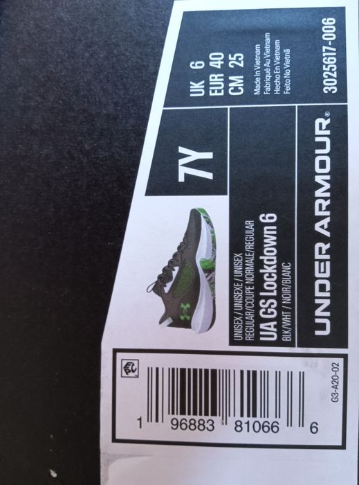 Under Armour Tenis Lockdown 6 tam 40