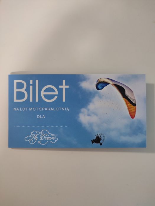 Bilet na lot motoparalotnia