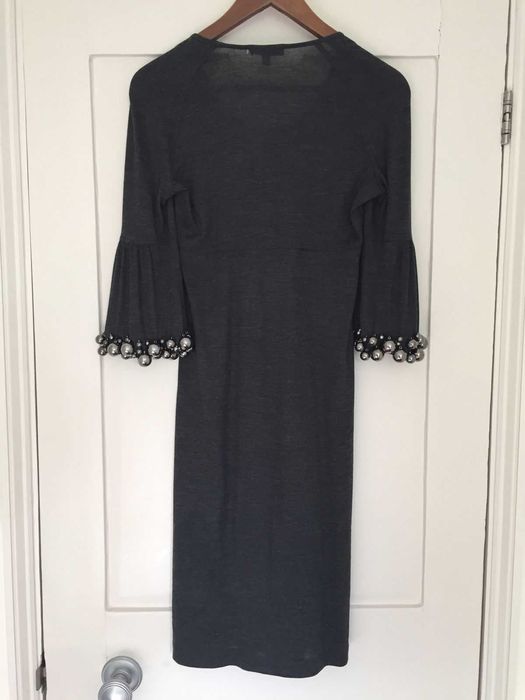 Burberry grafitowa z koralikami grafitowa