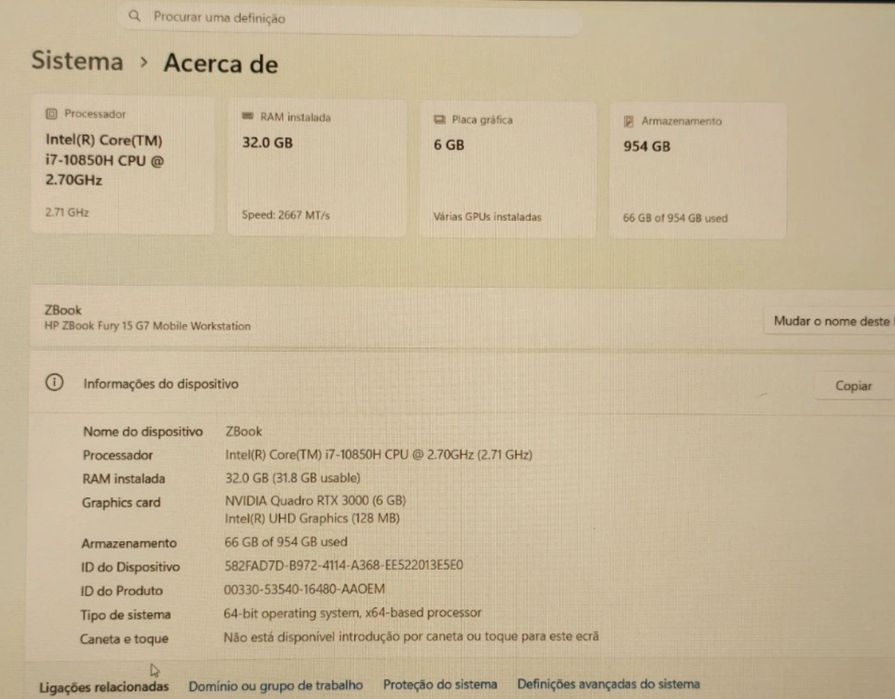 HP ZBook Fury 15 G7