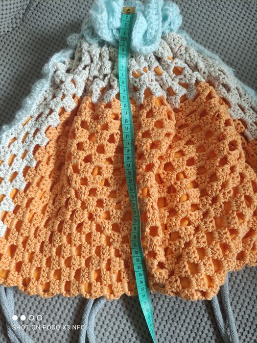 Nowy plecak handmade worek damski ręcznie robiony na szydełku torebka