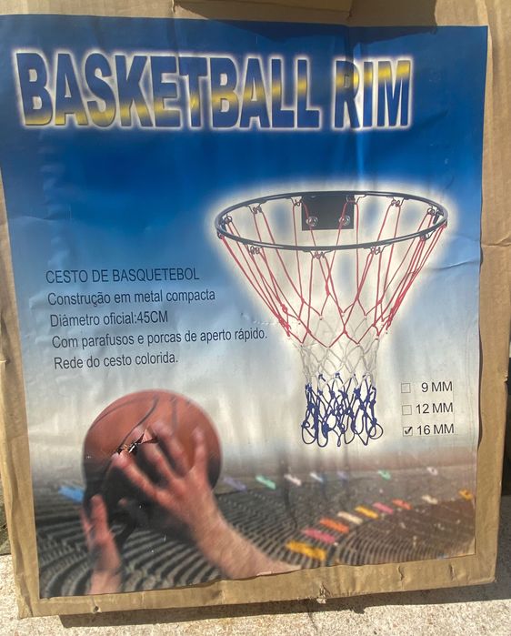 Cesto de basquetebol NOVO