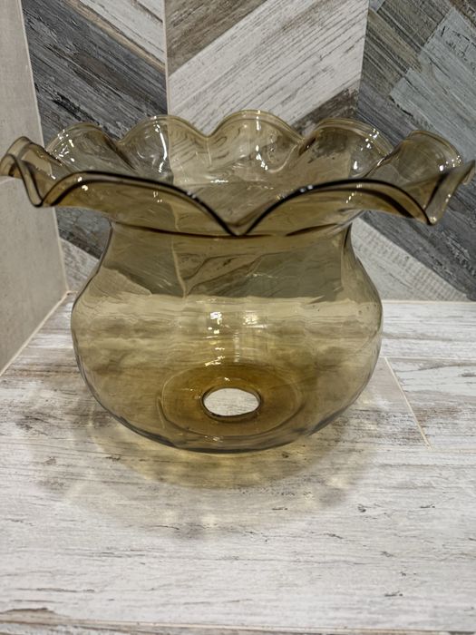 Плафон великий скляний прозорий лампа