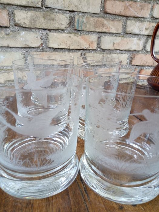 Szklanki PRL na alkohol 6 sztuk