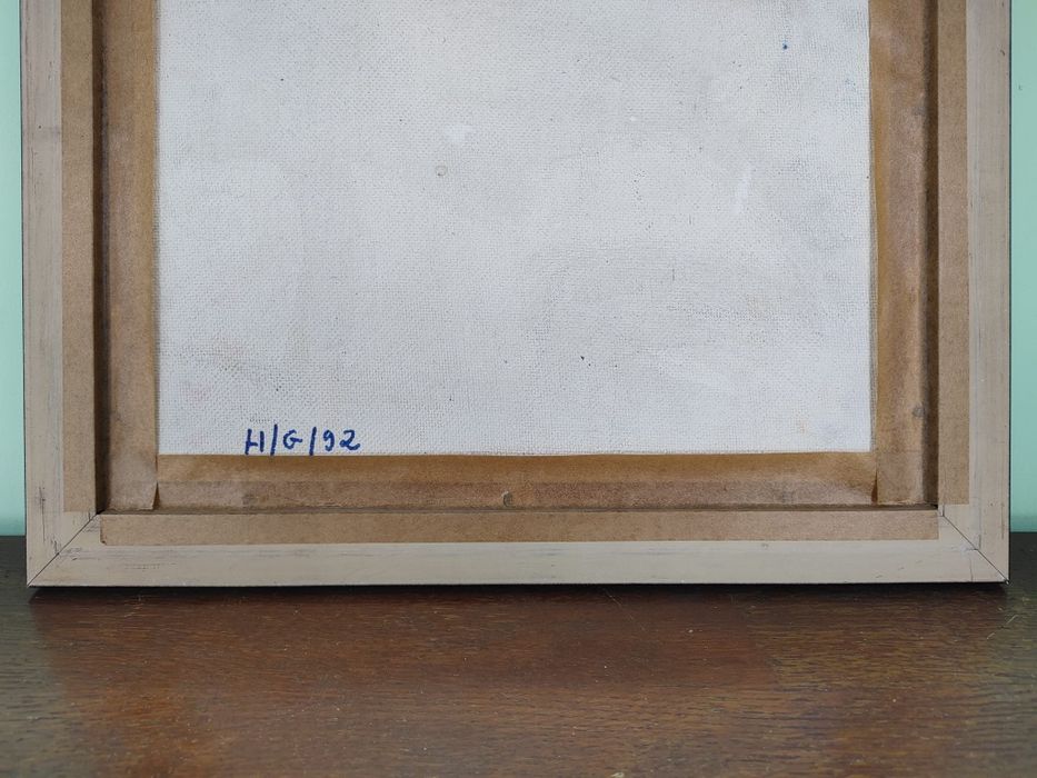 Jan NOWAK (Tychy) - Obraz "CYRK VIII" 1986 r. (40x40 cm)