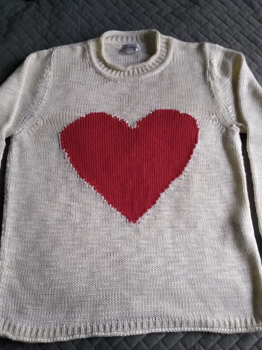Damski sweter z sercem M/L