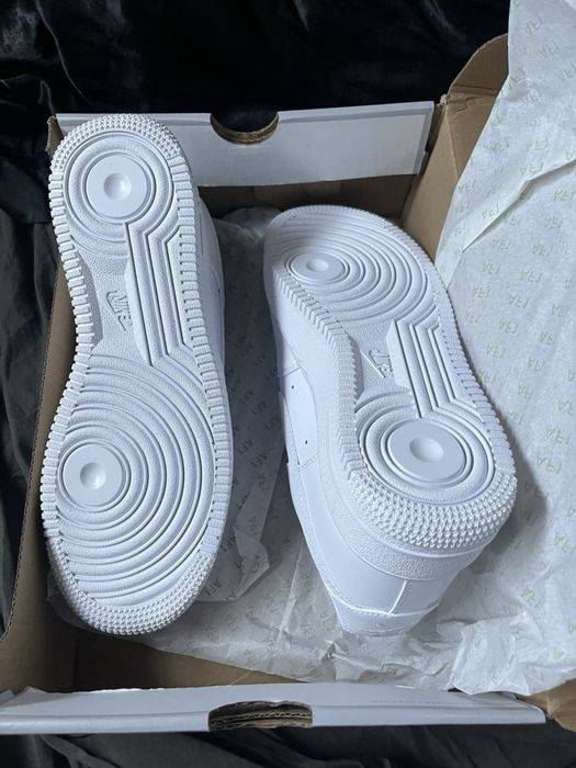 Nike Air Force 1 Low ALL White  з натурьа ної шкіри Нові