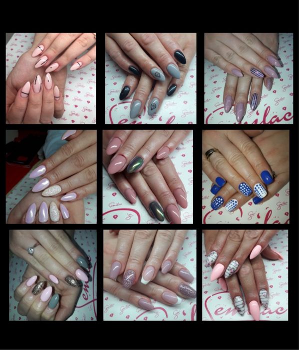 Paznokcie żelowe,hybryda akryl acrylozel Pń Górczyn Grunwald Dębiec