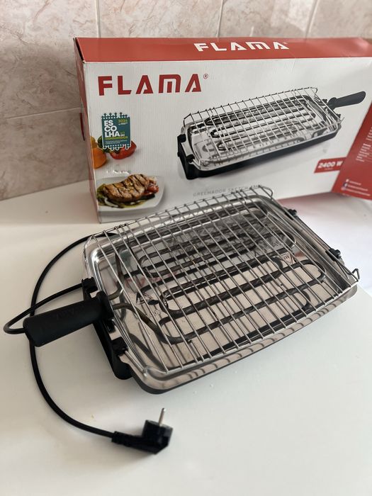 Grelhador elétrico FLAMA 2400W – Muito bom estado