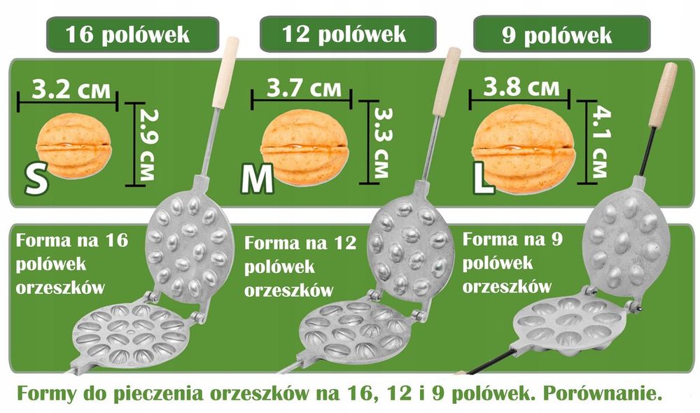 Opiekacz forma do pieczenia ciastek orzeszków patelnia na orzeszki #70