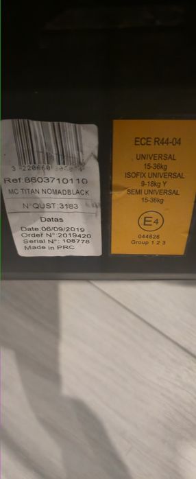 Fotelik dla dziecka Maxi-Cosi Titan 9-36kg