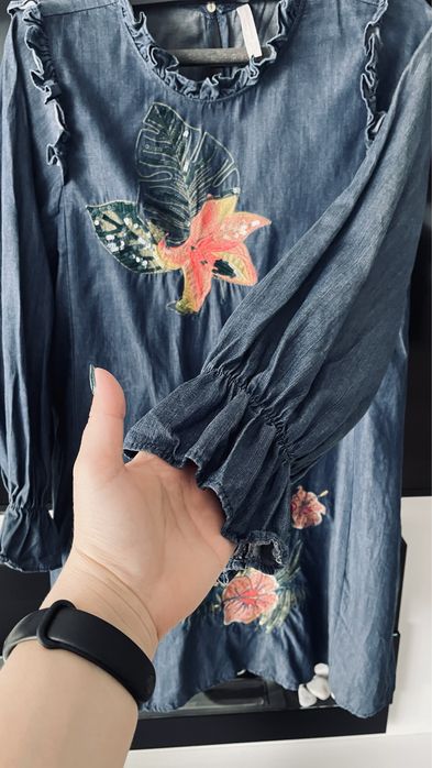 Sukienka ZARA S miękki cienki jeans