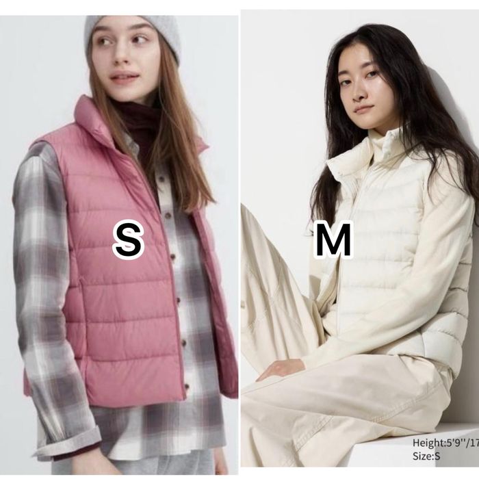 Ультралегка тепла пухова жилетка Uniqlo складається у мішечок XS, S, L