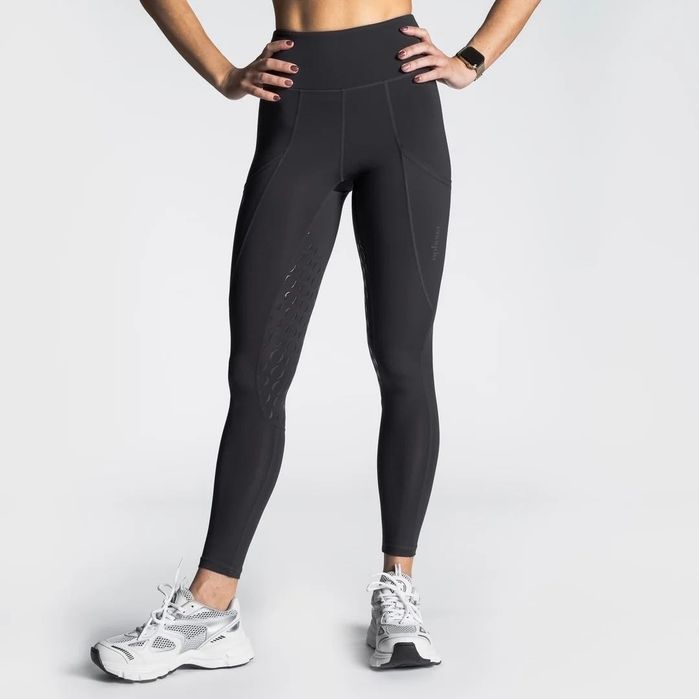 Calças equitação Ophena Riding Tights Half Seat Grey