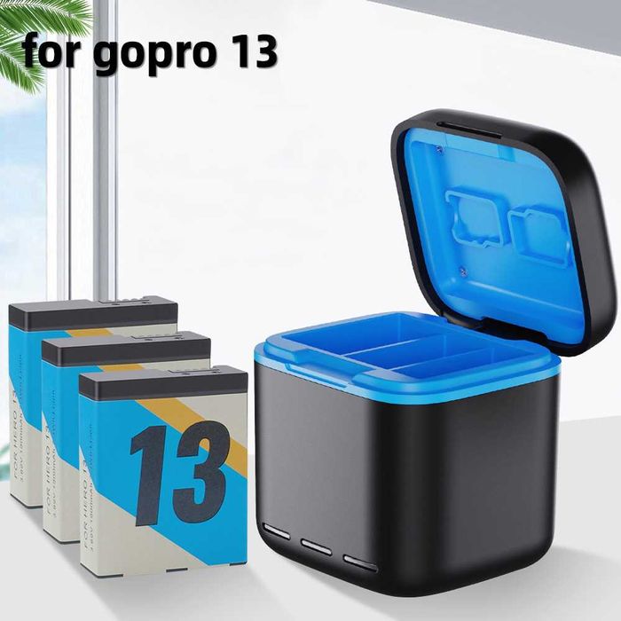 Новий зарядний пристрій для акумуляторів GoPro 5 6 7 8 9 10 11 12 13