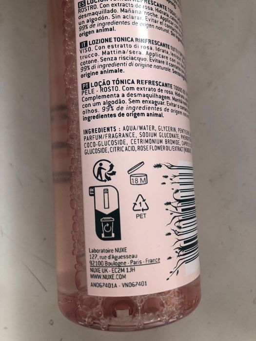 Nuxe Very Rose tonik