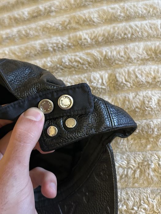 Оригінальна шкіряна монограмна кепка louis vuitton gucci