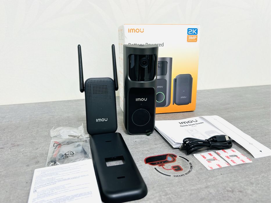 С АКУМУЛЯТОРОМ 3Мп WiFi IMOU IP домофон вызывная панель дверной звонок