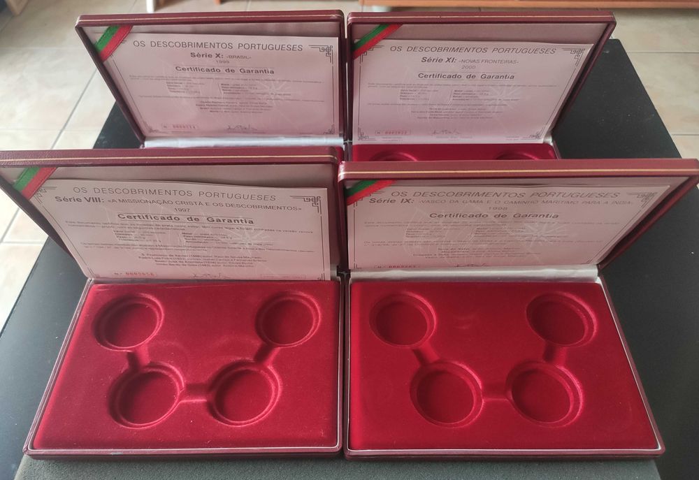 4 Estojos Moedas PROOF Descobrimentos Vazios #2