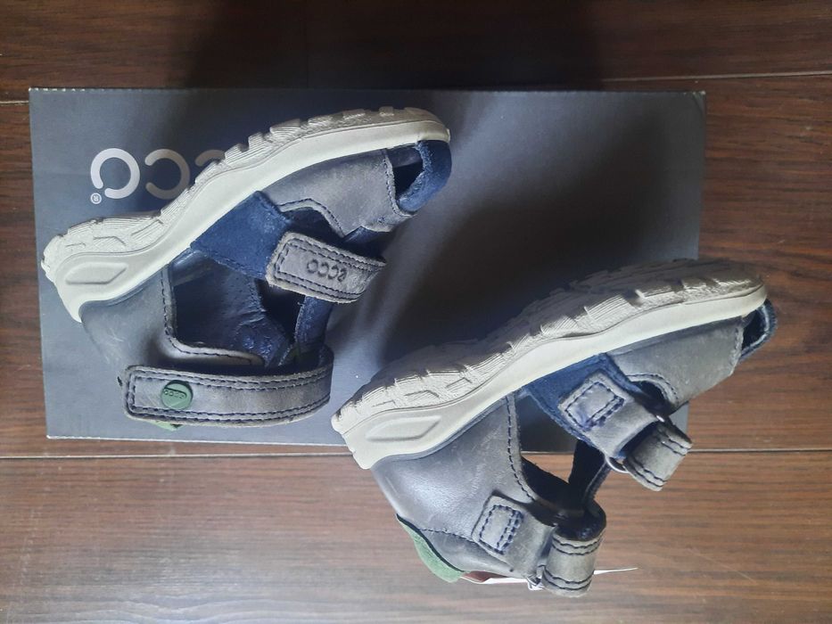 Новые кожаные босоножки ECCO с закрытой пяткой мальчику, оригинал, 19