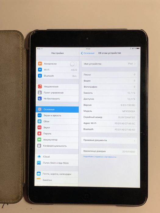 Ipad mini 1 16gb, 87%