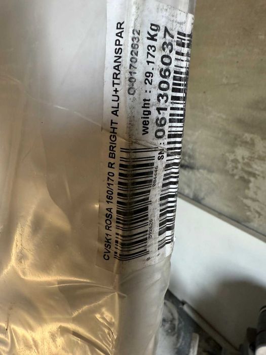 Шторка для ванни Ravak CVSK1 160/170 R transparent+полір алюміній