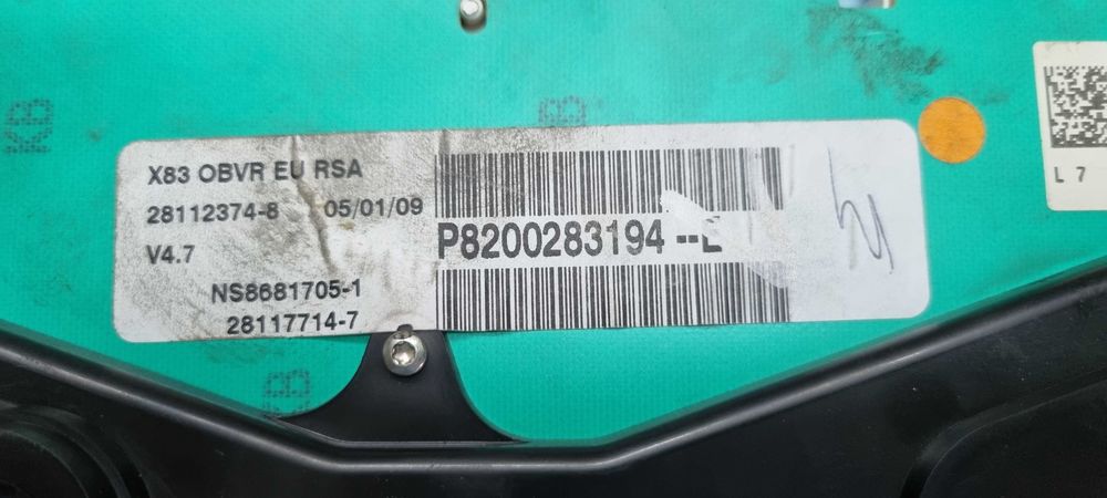 quadrante / painel instrumentos Renault trafic 8200_283194 E