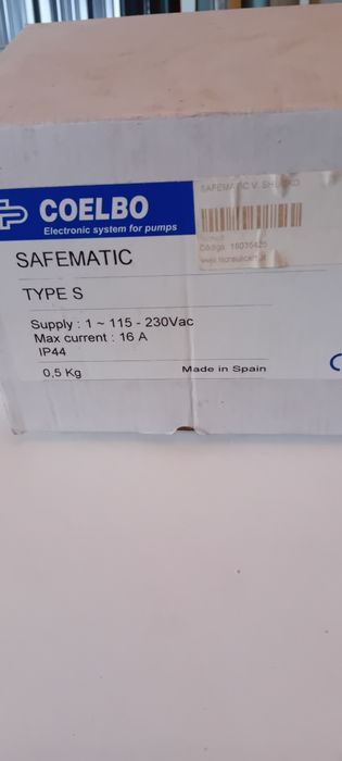 Sistema electronico Safematic novo para protecção  de bombas .