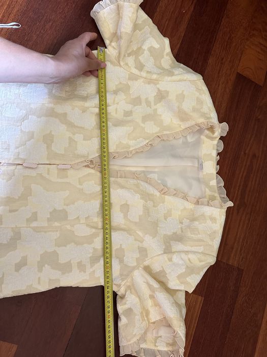 Kremowy set zestaw komplet garsonka wesele spódnica żakiet top