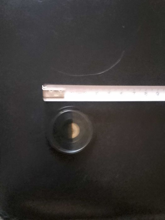 Krążek fazowy 35mm do mikroskopu | Szkło i Metal | Stan Bardzo Dobry