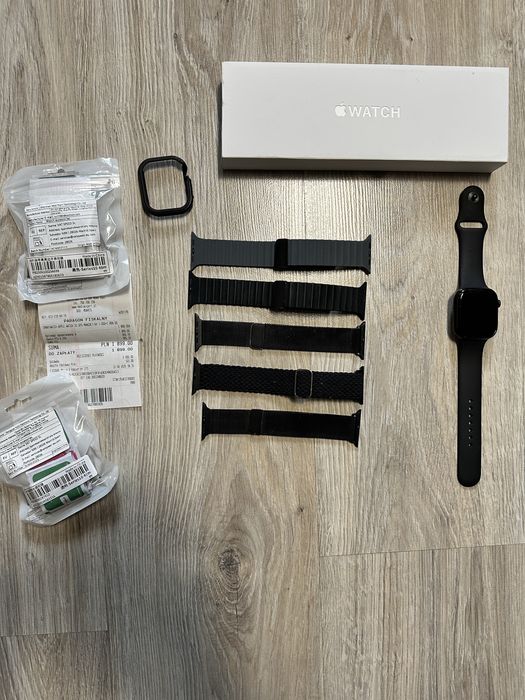 Apple watch 10 series 46mm jak nowy zapas folii etuipaski 100% baterii